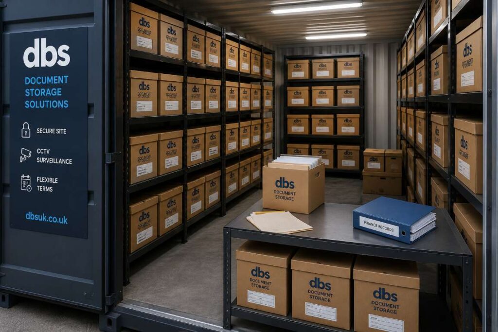 DBS Container Self Access Document Storage Birmingham